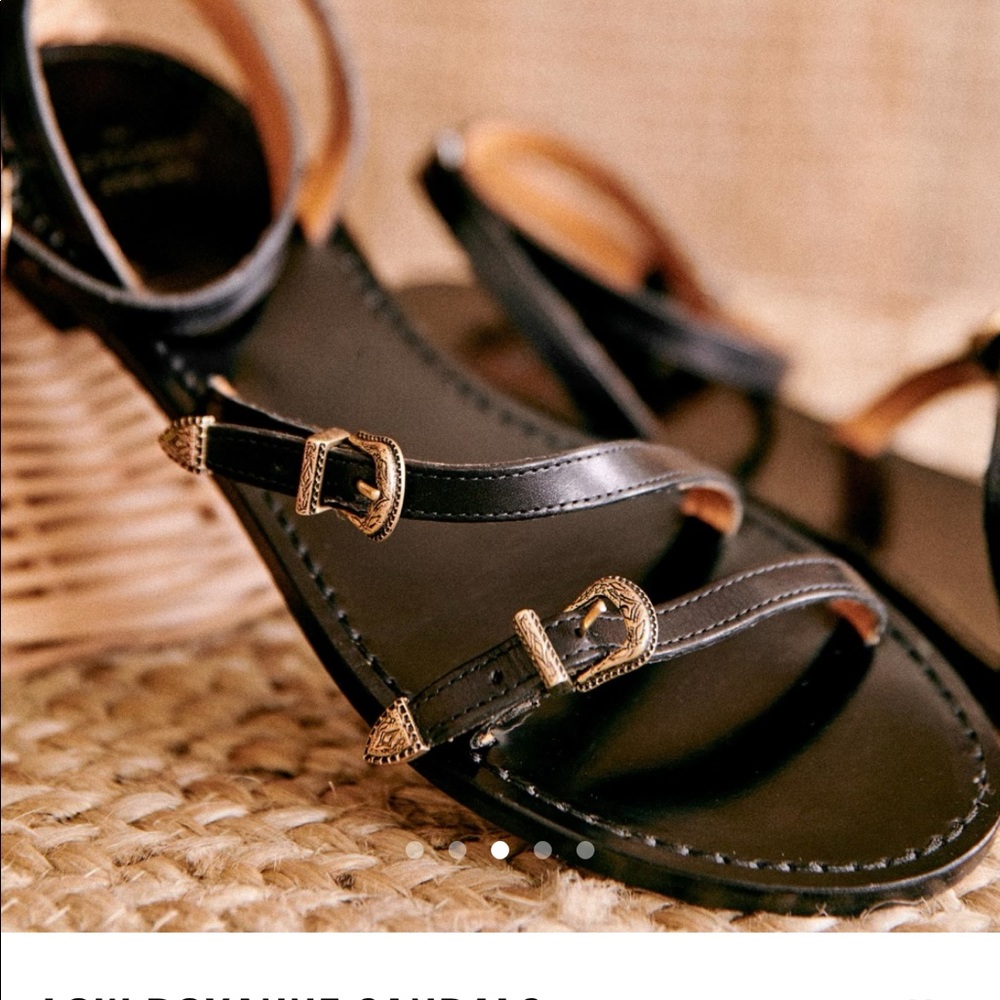 Never worn “low Roxanne” Sézane sandals size 38